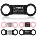 Yehanti dog brand with engraving - quiet silicone dog brand personalized with name telephone number and address - personalized trailer brand for dogs cats and puppies (black -black l) l (for 25mm wide collar) black band & black pendant