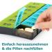 Moisture Festival XL 7-Day Pill Organizer - 14 Compartments for Vitamins Supplements & Medications - Green - Buy Online on GoSupps.com
