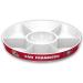 Fremont Die NFL Party Platter, 14.5" Diameter San Francisco 49ers 14.5" Diameter White/Team Colors