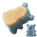Nail Brush For Cleaning Fingernails Adorable Bear Soft Stiff Bristles Scrubber | Creative Deep Clean Easy To Grasp Gentle Bristles Kids Nail Brush For Men Toes Blue