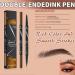 Eyebrow Pencil Microblading Eyebrow Pen Magical 2-in-1 Dual-Ended Eye Brow Pencils for Girls Women 4-Fork-Tip & Precise Brush-Tip Create Natural Hair-Like Brows - Last All-Day (Light Brown) - Buy Online on GoSupps.com