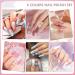 Colorful Nail Polish - Nude Nail Varnish Sets - Quick Drying Purple Pink Glitter 6 Colors Nail Polish Set - Oil-Based Formula Nail Varnish Gift Set - No Need Cured Colorful Set - Buy Online on GoSupps.com