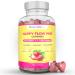 Happy Flow Strawberry-Flavor Chewable PMS Gummies | Hormone Balance Chasteberry Supplement with Dong Quai & Vitamin B6 | Period Support for Cramps Hormonal Acne & Bloating Relief for Women (60 Count)