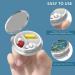 Portable 3-Compartment Pill Box Set - Van Gogh Almond Blossom & Starry Night - Decorative Metal Vitamin Organizer - Ideal Unique Gift (2 Pieces) - Buy Online on GoSupps.com