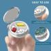 Portable Pill Organizer Case - 6-Piece Travel Medicine Holder for Vitamins & Tablets | Perfect Gift for On-the-Go - Buy Online on GoSupps.com