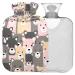 Naanle Funny Bear Heat bottle with cover Transparent bag Warm water bottle 1L heat bottle for bed handfoots Warmer pain relief heat and cold therapy