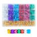 400PCS Dreadlocks Beads Hair Braid Rings Clips Colorful Aluminum Dreadlocks Beads Hair Decorations Adjustable Metal Cuffs Braiding Hair Accessories (Multi-colored) Multi Color