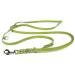 COPCOPET-fat leather line for dogs-3-way adjustable dog leash made of soft leather with carabiners & fittings made of chrome-braided leash 100% handmade in Germany (5.0m x 15mm | green) 5 m x 15 mm green