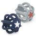 Bieco 2 Set bite and gripping ball balls for babies made of silicone - Night Sky |Greifball for babies |Oball baby |Greifball Baby |o Ball for babies motorikball baby baby ball baby balls oball obfen o-ball