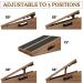 Professional Slant Board Calf Stretcher - Adjustable Incline Stretch Squat Wedge - Wooden Physical Therapy Equipment for Achilles Stretch - Brown - Buy Online on GoSupps.com