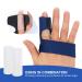 Promifun Finger Braces - Trigger Finger Splints with Gel Finger Cots for Support and Pain Relief - Mallet Finger Straighteners - Blue - Buy Online on GoSupps.com