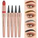 Eyebrow Pen Eyebrow Pencil with 4 Tip Create Natural Looking Brows Makeup Eyebrow Pen Eyebrow Pencil (Rose Gold) - Buy Online on GoSupps.com