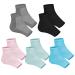 Cracked Heel Treatment Repair Socks - Ohtomber 5 Pairs Heel Softener Socks for Dry Cracked Feet Heels Foot Care Toeless Pedicure Moisturizing Socks Dry Feet Silicone Gel Socks Overnight