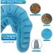 Relief Expert Extra Large Microwavable Heating Pad for Neck and Shoulders with Weighted Wrap & Eye Mask Combo - Blue - Buy Online on GoSupps.com