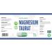 Magnesium Taurate 2000mg per serving 120 Vegetable Capsules Certificate of Analysis from AGROLAB Germany very powerful gluten and GMO free - Buy Online on GoSupps.com