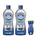 Bar Keepers Friend Cooktop Cleaner (2 x13 oz) + Scraper - Multipurpose Liquid Stovetop Cleanser Safe for Use on Glass & Ceramic Cooking Surfaces Copper Brass Chrome Stainless Steel & Porcelain