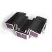 N&BF Small Professional Cosmetic Case in Lila | Robust ABS & Aluminum | Lockable 2-Tier Beauty Case with Fold-Out Sections - Shop Now! - Buy Online on GoSupps.com