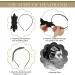 MWOOT 1920s Flapper Headbands for Women Roaring 20s Party Costumes 3 Pieces Black White Green 20s Hair Accessories Women 20s Vintage Flapper Hair Hoop 1920S Theme Hair Accessory - Buy Online on GoSupps.com