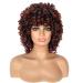 Buy Porsmeer Afro Wig for Women | Large Curly Synthetic Hair Wig | Short Black & Copper-Red Bob for Halloween Cosplay Costume - Buy Online on GoSupps.com
