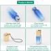 Rowiz 15PCS 5ml Blue Gradient Color Glass Roll on Bottles UV Protection Empty Sample Vial Essential Oil Glass Bottles with Stainless Steel Roller Balls and Golden Screwcap with Buckle - Buy Online on GoSupps.com