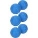 Ververt Touch Peanut Massage Ball Set - 3 Blue Fitness Yoga Balls for Muscle Relaxation & Recovery - Buy Online on GoSupps.com