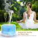 Hianjoo 500ml Aroma Diffuser & Bluetooth Humidifier - Timer & 7-Color LED for Yoga Spa Office & Bedroom - White Wood Grain - Buy Online on GoSupps.com