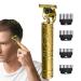 Men Hair Trimmer | Cordless Electric Hair Trimmer | Multi-Purpose Haircut Trimmer with 4 Limit Combs | Precision Outliner Trimmer | Portable Hair Clipper Kit for Men Gold