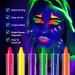 Nebulaglam 6 Colors UV Body Paint Set - Neon Face Makeup for Kids & Adults | Ideal for Carnival Halloween Christmas - Buy Online on GoSupps.com