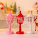 SAKEIOU Christmas Wind LED Electronic Candle Light Smokeless Desktop Lamp for Home Garden Yard Decoration New Year Gift Pink - Buy Online on GoSupps.com