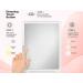 Portable LED Vanity Makeup Mirror | Rechargeable 3 Color Light Travel Mirror - Buy Online on GoSupps.com