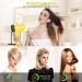 POKE Professional 1800W Hair Dryer with Diffuser - Compact Travel Blow Dryer | Portable Ionic Ceramic Tourmaline Technology | 2 Speed/3 Heat Settings | Comb Attachment | Foldable Design | Yellow - Buy Online on GoSupps.com