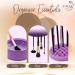 3 in 1 Silicone Makeup Brush Cleaner - Mat Drying Rack & Organizer for Beauty Cosmetic Brushes (Purple - Buy Online on GoSupps.com