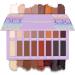 Best eyeshadow pallet matt - vegan eyeshadow eye palette with 16 highly pigmented warm natural mat colors in nude tones - professional make -up cosmetics nude matte
