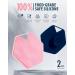 2PCS Soft Silicone Exfoliating Body Scrubber Set - Deep Clean & Exfoliate Skin - Easy Grip Shower Brush for Oily, Dry, Sensitive Skin (Denim Blue+Pink) - Buy Online on GoSupps.com