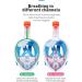 180 Panoramic View Full Face Snorkel Set - Tempered Glass Diving Gear in Black Blue - Buy Online on GoSupps.com