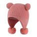 KAKU NANU Toddler Winter Hat Cute Double Pom Pom Earflap Hat Warm Beanie with Fleece Lined More Colors Suitable for Baby Boys and Girls from 6 Months to 4 Years 6-12 Months Pink