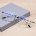 Bezax Borderless Men's Reading Glasses - Progressive Multifocus Square HD Lens Elastic Hinge +1.0 to +3.0 - Stylish Vision for Older Readers - Buy Online on GoSupps.com