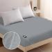 Grounding Fitted Sheet Conductive Silver Fiber Grounding Sheet Earth Energy for Better Sleep Grey 60"*80"