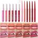 Lip Liner and Lipstick Combo Lip Liner Pen Set Long-Lasting Liquid Lipstick Set Matte 6 Lip Liners + 6 Lipsticks for Defined Lips Matte Lip Liner and Lipstick - Buy Online on GoSupps.com