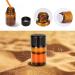 100 Mini Brown Glass Bottles 1ml with Brush Pearl Cutter & Stickers - Ideal for Essential Oils Spa & Massage - Perfect for DIY Projects - Buy Online on GoSupps.com