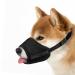 Muzzle for dogs adjustable dog muzzle made of breathable mesh nylon anti-bite anti-barks anti-tapes for small medium and large dogs (m black) m black