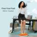 Dikdoc Foot Rest for Desk - Home Office Foot Stool & Ottoman Massager, Silicone Footrest for Plantar Fasciitis Relief - Anti-Fatigue Fidget Toy (Orange) - Buy Online on GoSupps.com