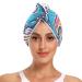 Whale Rainbow Waves Hair Towel 2 Pack Super Absorbent Hair Drying Towel Quick Dry Hair Turbans Head Towel with Button Twisty Wrap for Women Girls