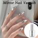 Metallic Silver Nail Polish Metal Nail Polish Mirror Nail Varnish Quick Drying Metallic Effect Nail Art Polish Long Lasting Non-Peelable Magic Mirror Gel Nail Polish No UV Needed - Buy Online on GoSupps.com