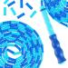 Amble Jump Rope Soft Beaded Segment - Adjustable for Men, Women, Kids - Tangle-Free Fitness Training - 9 Ft Blue - Buy Online on GoSupps.com