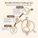 Bite Rings for Baby - BPA Free Soft Silicone Teething Toys | Easy Grip & Clean | Set with Clip | Ideal for 3+ Months - Khaki - Buy Online on GoSupps.com