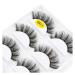 UAMOU 2/20/100 Boxes Mink Lashes Eyelashes 5 pairs Natural Curly Fake Eyelashes Thick Maquiagem Lash Extension Makeup Tools Cheerfully (Color : 5 pairs G611 Size : 50 boxes)