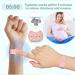 Travel Acupressure Bracelets for Nausea Relief - Purple Pair for Morning Sickness Seasickness & Motion Sickness - Buy Online on GoSupps.com