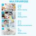 Sibba Long Rubber Gloves - 1 Pair, Waterproof, Non-Slip, Reusable for Cleaning, Dishwashing, Kitchen - Blue - Buy Online on GoSupps.com