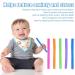Soft Hollow Silicone Baby Teething Sticks 5Pcs for ADHD - Style 1 - Buy Online on GoSupps.com